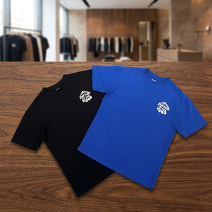 เสื้อยืดคอกลมแขนสั้นผ้าฝ้ายฟลีซ 100% น้ำหนัก 220 กรัม พิมพ์ลายโลโก้ด้านหน้าด้วยเทคนิคซิลค์สกรีน ระบายอากาศได้ดี แห้งเร็ว สไตล์ไฮสตรีท - Product Image 3