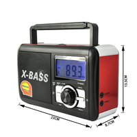 Récepteur mondial haute sensibilité AM FM SW1-10 12 bandes Tuning Radio mondiale