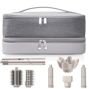 Double Layer PU <b>Waterproof</b> Durable Hairdressing Tool Travel <b>Bag</b> with Zipper Closure Large Capacity Storage - Product Image 1