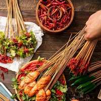 Bâtonnets de barbecue en bambou naturel de qualité supérieure, longueur 12-50 cm, écologiques et biodégradables, pour grillades – Vente chaude