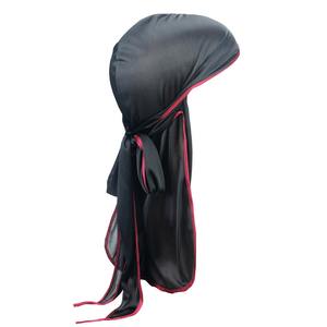 Vente en gros Durag en velours pour hommes Durag européen et américain Hip Hop Large Durags personnalisés pour hommes - Product Image 6