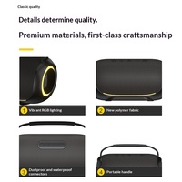Nouvelle enceinte sans fil Bluetooth 40W portable, RGB, pour extérieur et bureau, haute puissance, basses profondes, subwoofer