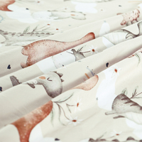 Elinfant drap de lit pour bébé tricoté en polyester drap ajusté pour enfants drap de lit housse de drap de lit 2 pièces ensemble cadeau