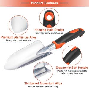Custom <b>Garden</b> <b>Tools</b> <b>Set</b> Heavy Duty Gardening <b>Tools</b> Include <b>Garden</b> Shovel Transplant Trowel and Hand Rake with Ergonomic Handle - Product Image 3