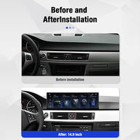 ZWNAV Écran d'autoradio 14,9 pouces 2560*720p avec Apple Carplay pour BMW Série 3 E90 E91 2005-2012 LINUX Os Lecteur multimédia automobile