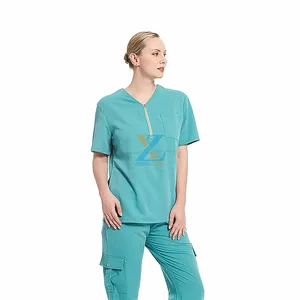 Hotsale % 100% polyester scrubs resimleri hemşirelik üniformaları