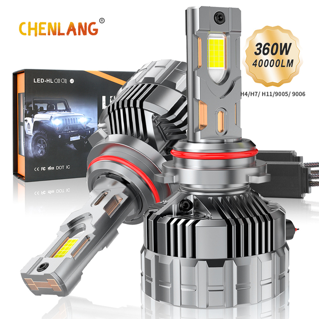 CL33 High Power 360W 40000LM LED Automotive Bulbs Super Bright 9006 HB3 OEM Factory Four Copper H4 H7 H8 H11 Car Led Headlights