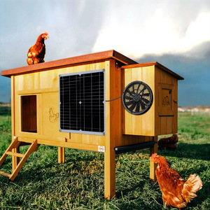 Extractor de ventilador para exteriores con panel solar, casa de pollo para perros, ventilador de invernadero RV - Product Image 6