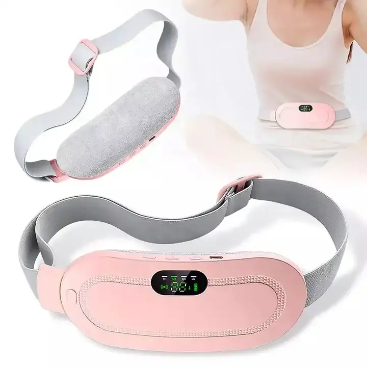 2024 Hot Products Period Care Waist Massager Women Period Pain Relief Heating Pads for Menstrual Cramps Abdominal Massager USB C