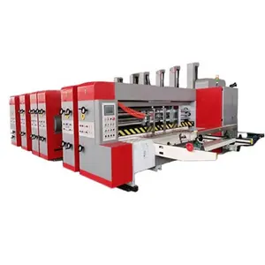 Máquina de troquelado con ranura para impresión de cartón, máquina de impresión de cartón corrugado para negocios con India, Rusia y Reino Unido