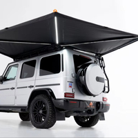 Tente de toit de voiture rétractable en tissu Oxford pour l'extérieur, compatible avec les Jeep, SUV, camions et fourgonnettes, idéale pour le camping, convient à tous les SUV, camions et fourgonnettes