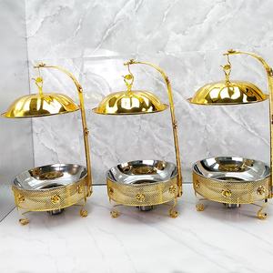 होटल शादी भोज 8.0l स्टेनलेस स्टील फूड गर्म सोने की बफेट शराब गर्म चाय - Product Image 6