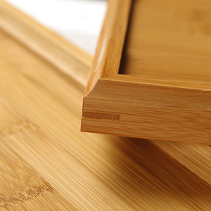 Simple bamboo <b>tea</b> <b>tray</b>, household <b>tray</b>, solid wood <b>tea</b> saucer, serving <b>tray</b>, dry brewing rectangular Japanese <b>tea</b> set, small - Product Image 4