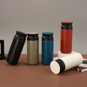 <b>Small</b> 350ml Japanese Harajuku Insulated Cup 304 Stainless Steel with Handle Flat Lid Portable <b>Travel</b> <b>Mug</b> for Tea - Product Image 3