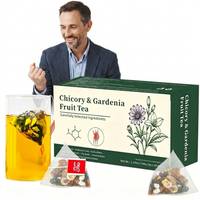 Tisane Mélange de Chicorée, Gardénia et Fruits pour la Santé, Détoxifiant Acide Urique, Sans Caféine, Soulagement de la Goutte, Soutien Articulaire, Sachets en Boîte, OEM