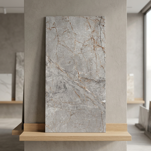 Orisis Grey Terrazzo Carving Porcelain Tiles 600x1200mm Retro Surface for Indoor Outdoor <b>Flooring</b> - Product Image 2