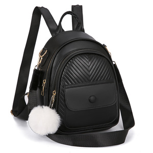 Moda personalizada Bolsa Feminina Nova Mochila De Couro Macio Casual Outdoor Travel <span class=keywords><strong>Bag</strong></span> Grande Capacidade PU Ombro Mochila - Product Image 1
