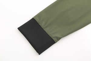 Chaqueta Bomber delgada personalizable de poliéster 100% para hombre, abrigo informal con cierre de cremallera, abrigo de moda para Primavera/otoño - Product Image 6