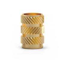 Custom Brass Metric Right Hand Threaded Inserts for Plastic Injection Molding Molded-In Copper Nuts OEM