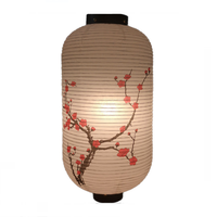 Lanternes suspendues en papier Sakura japonais à cylindre pour restaurant japonais