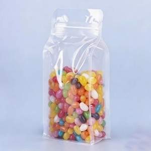 八边封袋3D自封<span class=keywords><strong>PE</strong></span>拉链顶部可重复密封加厚谷物密封茶叶食品塑料包装袋 - Product Image 3