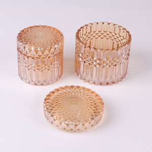 Juego de tarros de vidrio para dulces para decoración del hogar, precio competitivo, tapa de alce dorado, bote de vidrio para dulces, tazón de vidrio para dulces de azúcar - Product Image 5