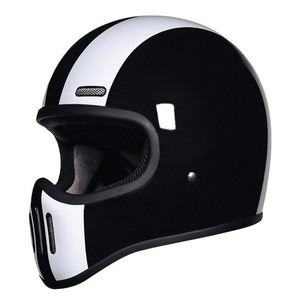 Venta caliente Retro Full Face Fibra de vidrio AD Cascos de motocicleta Tamaño XL con visera abatible Protección de seguridad para carreras de carretera - Product Image 6