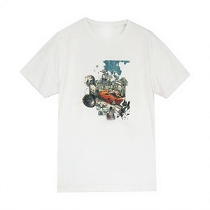 เสื้อยืดผ้าฝ้ายพิมพ์ลายสำหรับผู้ชายและผู้หญิงผลิตจากปากีสถาน - Product Image 1