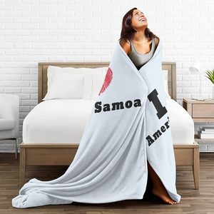 Coperta Personalizzata Calda e Accogliente con Tema <span class=keywords><strong>Samoa</strong></span> Americana e Motivi Locali, Ideale per Viaggi e Regali Festivi - Product Image 3