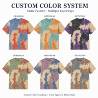Fabricant de T-shirts Tie-Dye Multicolores à Marque Blanche – 100% Coton, OEM, ODM, Vente en Gros pour Marques de Vêtements