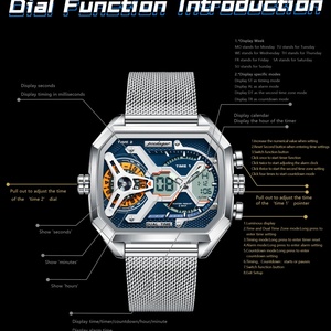 Montre pour homme en acier inoxydable, carrée, à mouvement automatique, avec miroir saphir, montres-bracelets pour homme - Product Image 2