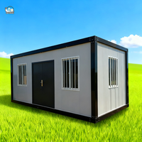 Maison commerciale en conteneur à structure métallique mobile moderne de 20 pieds Maison préfabriquée en conteneur pliable résidentielle
