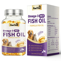 Capsules d'huile de poisson Oméga 3 pour animaux de compagnie 1200mg DHA EPA – Complément pour la santé de la peau, du pelage, des articulations et des yeux pour chiens et chats – Vente en gros OEM ODM