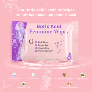 Nettoyage quotidien biologique Lingettes de soin privé pour femmes Hygiène <span class=keywords><strong>intime</strong></span> PH équilibré Lingettes féminines à l'acide borique - Product Image 6