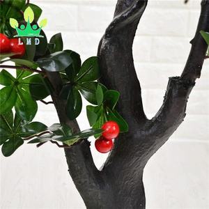 Grande plante artificielle de simulation de fausse fleur en plastique d'arbre fruitier de <span class=keywords><strong>cerisier</strong></span> d'intérieur avec pot et mousse - Product Image 6