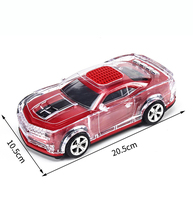 Haut-parleur portable stéréo TWS WS-380 Crystal Car Design avec radio Bluetooth, USB, TF, AUX, basses puissantes et fonction karaoké MS-539
