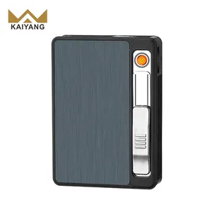 Custom Private Logo Automatic Bomb Electric Fancy Vintage Cigarette Cases with Usb Charging Lighter