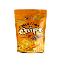 Sachets Doypack Mylar refermables à fermeture éclair pour chips et noix de cajou, avec logo personnalisé, finition noire mate