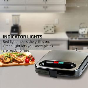 Electric Household Breakfast Grilled Cheese Egg 750W Sandwich <b>Maker</b> Grill <b>Waffle</b> Making Machine with Non-Stick Plates Doughnut - Product Image 3