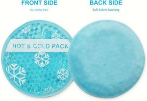 Bolsa de Compresión Mini Económica, Pequeña, para Terapia de Frío y Calor, 6 Unidades, Bolsa de Compresión Reutilizable con Perlas de Gel Redondas, Terapia de Frío y Calor - Product Image 3
