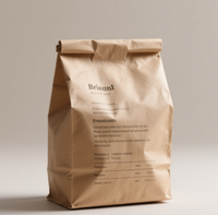 500g 1kg sac d'emballage en papier kraft pour café à fond plat en aluminium conception imprimée de valve de luxe pour une expérience de café de qualité supérieure