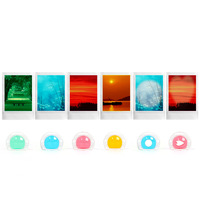 Filtres d'objectif en gros compatibles avec l'appareil photo Fuji Instax Mini 13, accessoires, six types de filtres couleur complets, objectif détachable