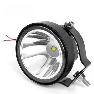 Phare avant de moto de 4 pouces, feux antibrouillard LED, lampe de conduite blanche et jaune pour excavateur, tracteur, camion - Product Image 3