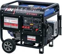 JIWEI Leiser 8kW 10kVA 4-Takt Umweltfreundlicher Tragbarer Benzin-Generator mit Autostart, Einphasig 50/60Hz 230V, 10L Kraftstofftank, 14h Laufzeit