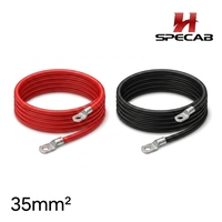 Câble de connexion souple 4 AWG pour batterie LiFePO4 avec cosses M8 pour pack de batteries au phosphate de fer et de lithium 48V 100Ah 200Ah CE