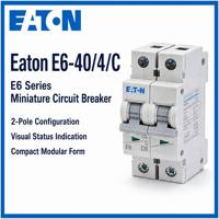   Disjoncteur miniature E6 Series E6-40/4/C 40A 4P 400V 6kA C CE CCC pour panneau de distribution d'onduleur solaire photovoltaïque