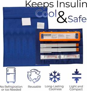 Safe Cooling Wallet Insulin <b>Cooler</b> for 45+ Hours of Stress Free on the Go Blue Large - Product Image 4