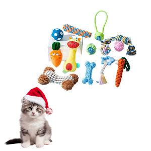 Ensemble de 18 jouets pour chiens et chats, classiques, pour le nettoyage des dents, à mâcher agressivement, résistants, avec des sons, interactifs, accessoires pour animaux de compagnie - Product Image 1