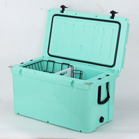 Glacière portable rotomoulée en PE 78QT, robuste, écologique, étanche, pour aliments et boissons, idéale pour la pêche en extérieur, personnalisable en gros