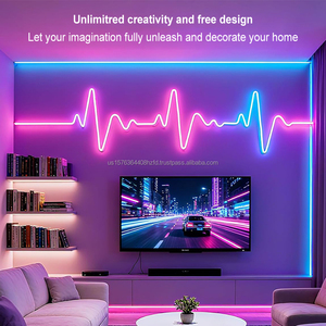 Bande LED RGB flexible, pliable et découpable, étanche, avec télécommande intelligente par application, changement de couleur, néon, pour extérieur, éclairage de course. - Product Image 6